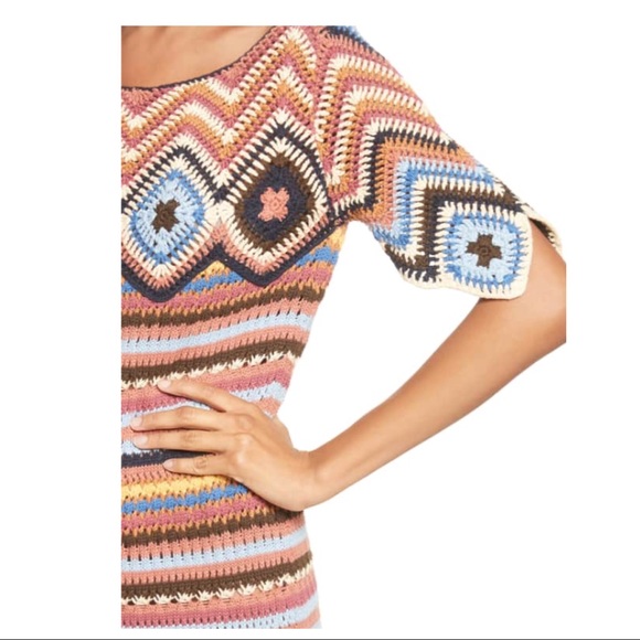 SEE BY CHLOE STRIPE COTTON MINI DRESS - Picture 2 of 6